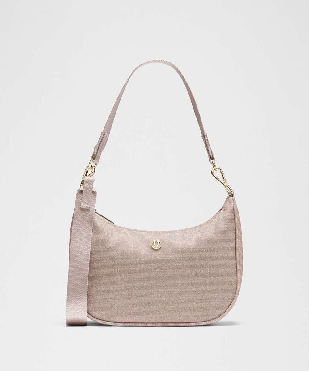 Lululemon City Essentials Small Shoulder Bag 3L *Glitter Pink Champagne / Muse /